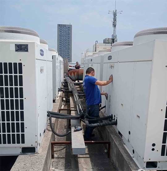 惠农中央空调制热和不制冷系统维修方法